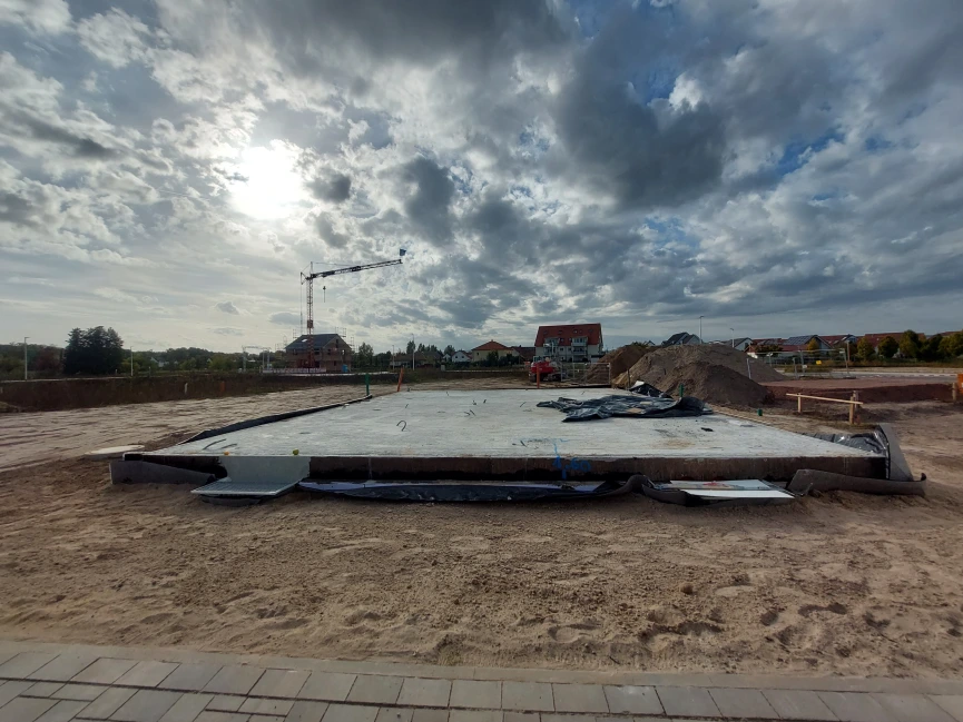 Vorbereitete Gründung für Keller und Bodenplatte